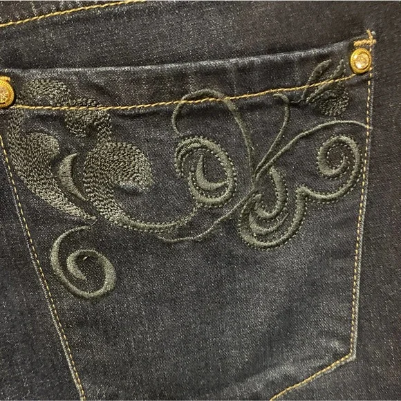 NWT Women’s Plus Size 20 Suzanne Betro High Rise Skinny Jeans Dark Wash - Picture 6 of 7